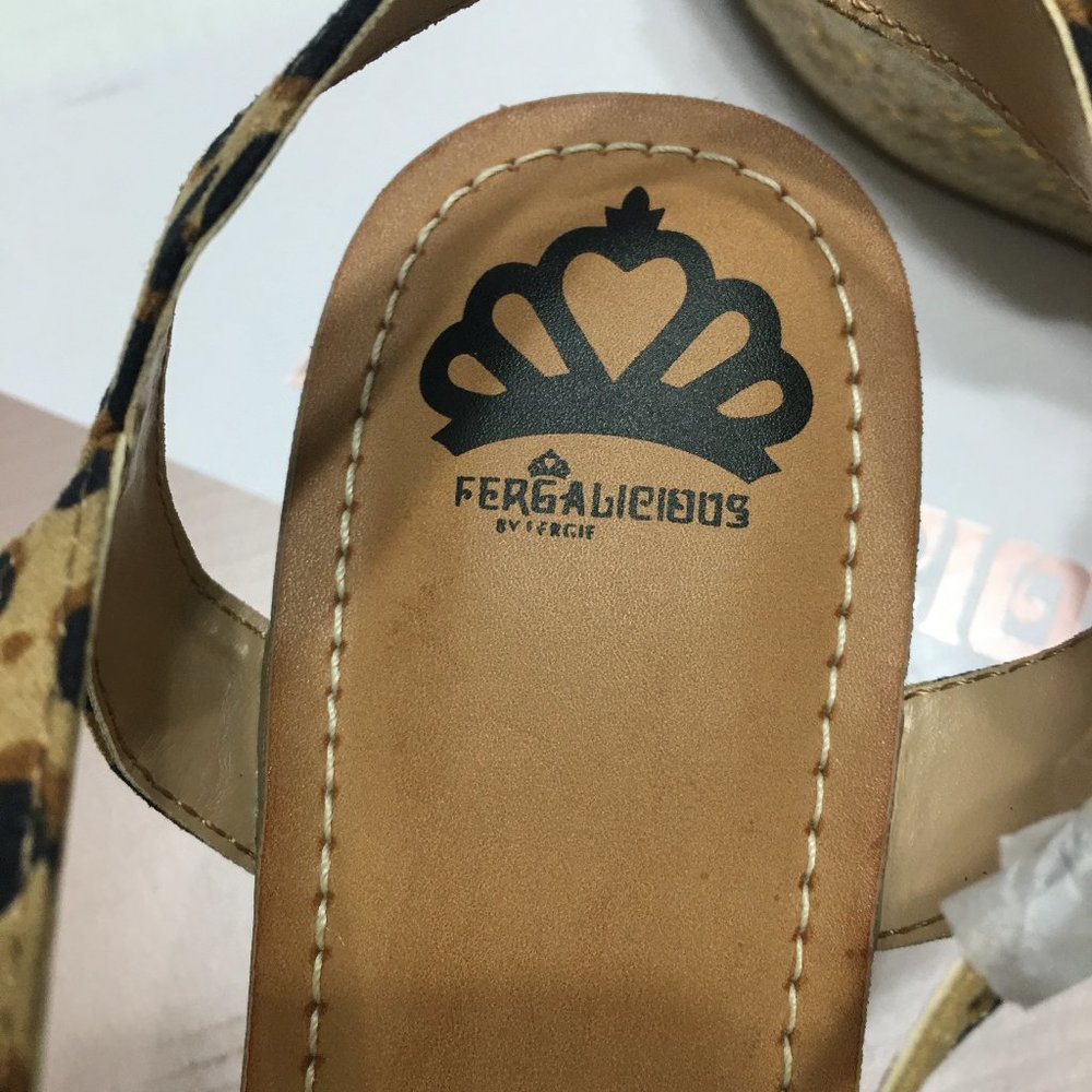 Fergie Pardy Ankle Strap Sandal - Leopard - NIB - Picture 8 of 11